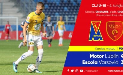 Horror w końcówce meczu juniorów starszych Motoru Lublin