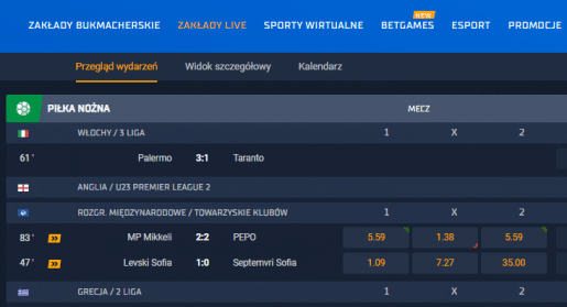 Strona bukmachera STS