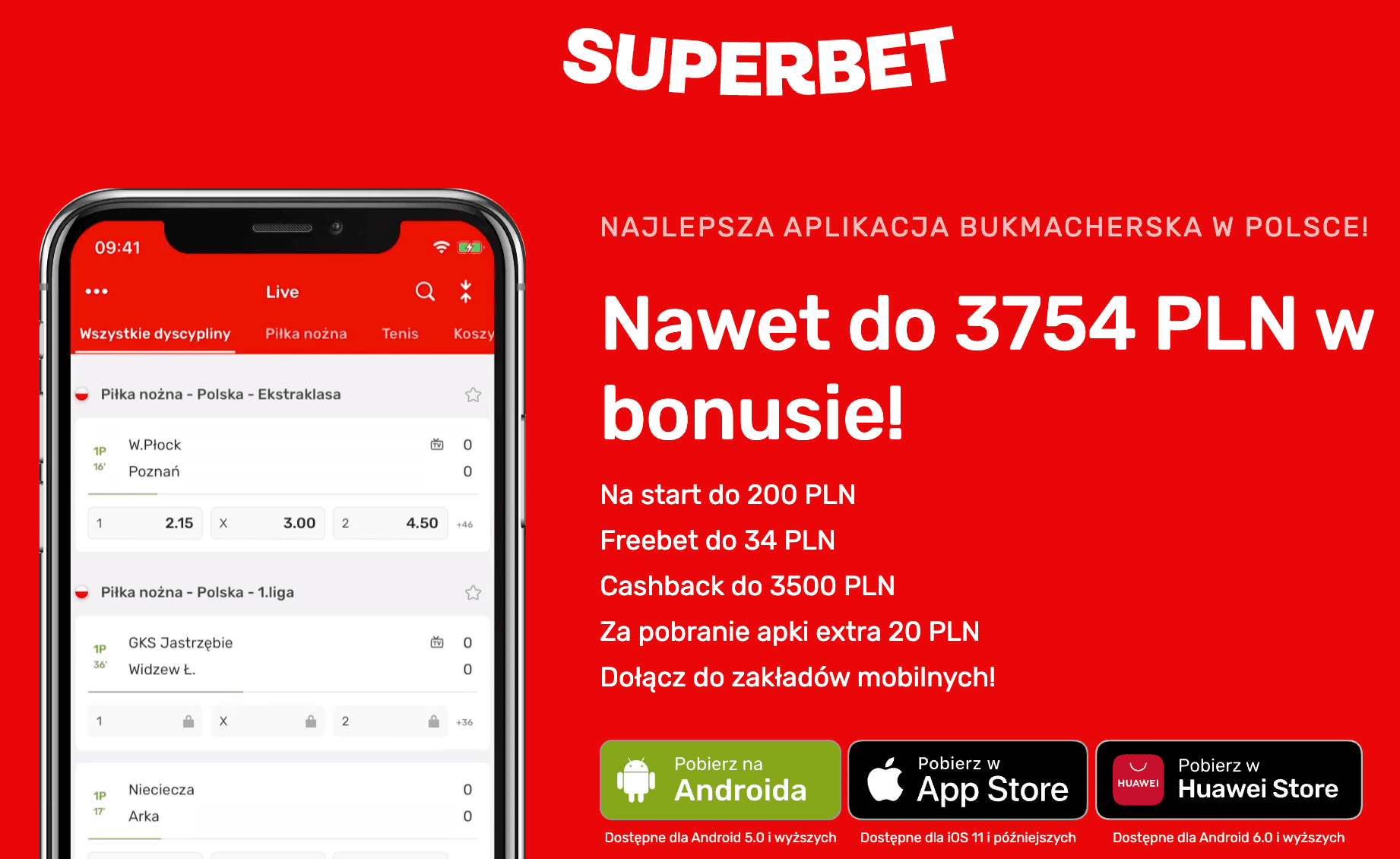 Superbet aplikacja mobilna