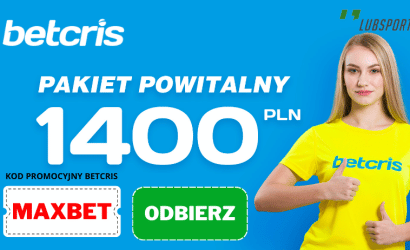 Kod promocyjny Betcris 2025: MAXBET – Bonus 1400 zł