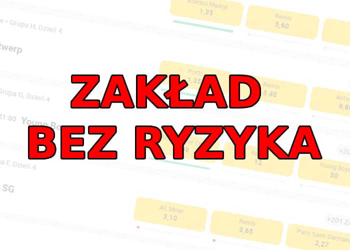 Zakład bez ryzyka u bukmacherów (Cashback bez obrotu)
