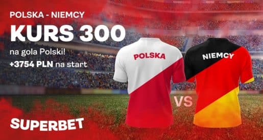 Polska – Niemcy: kurs 300.00 na gola reprezentacji Polski
