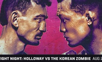 Holloway – Korean Zombie kursy, typy i zakłady (UFC Fight Night)