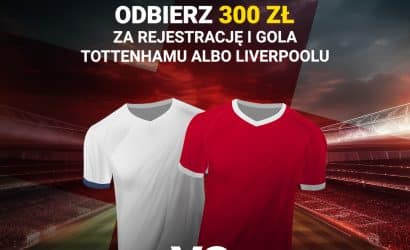 Tottenham &ndash; Liverpool. Kurs 150.00 na gola dowolnego zespołu