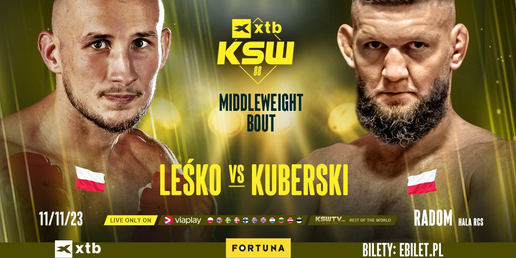 KSW 88: Bartosz Leśko przywita debiutanta