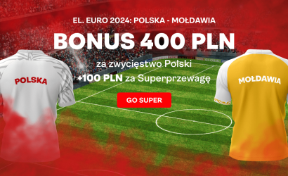 Polska &ndash; Mołdawia kurs 200.00 na biało-czerwonych!