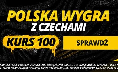 Polska – Czechy: kurs 100.00 na wygraną biało-czerwonych