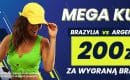 Kurs 200.00 na zwycięzcę meczu Brazylia – Argentyna