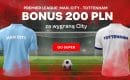 Manchester City – Tottenham: kurs 100.00 na zwycięstwo
