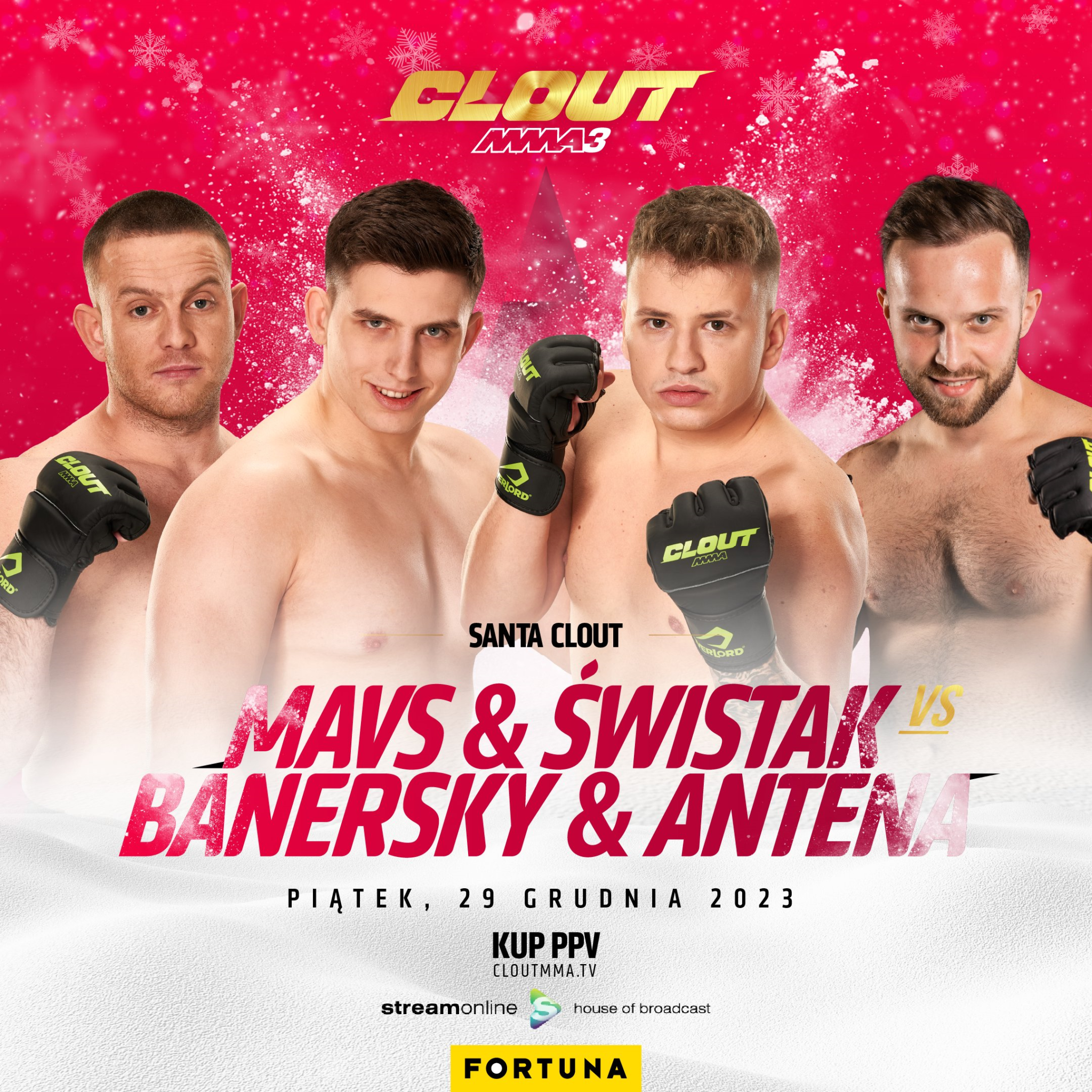 Clout MMA ogłosiło kolejną walkę. Tym razem dwóch na dwóch