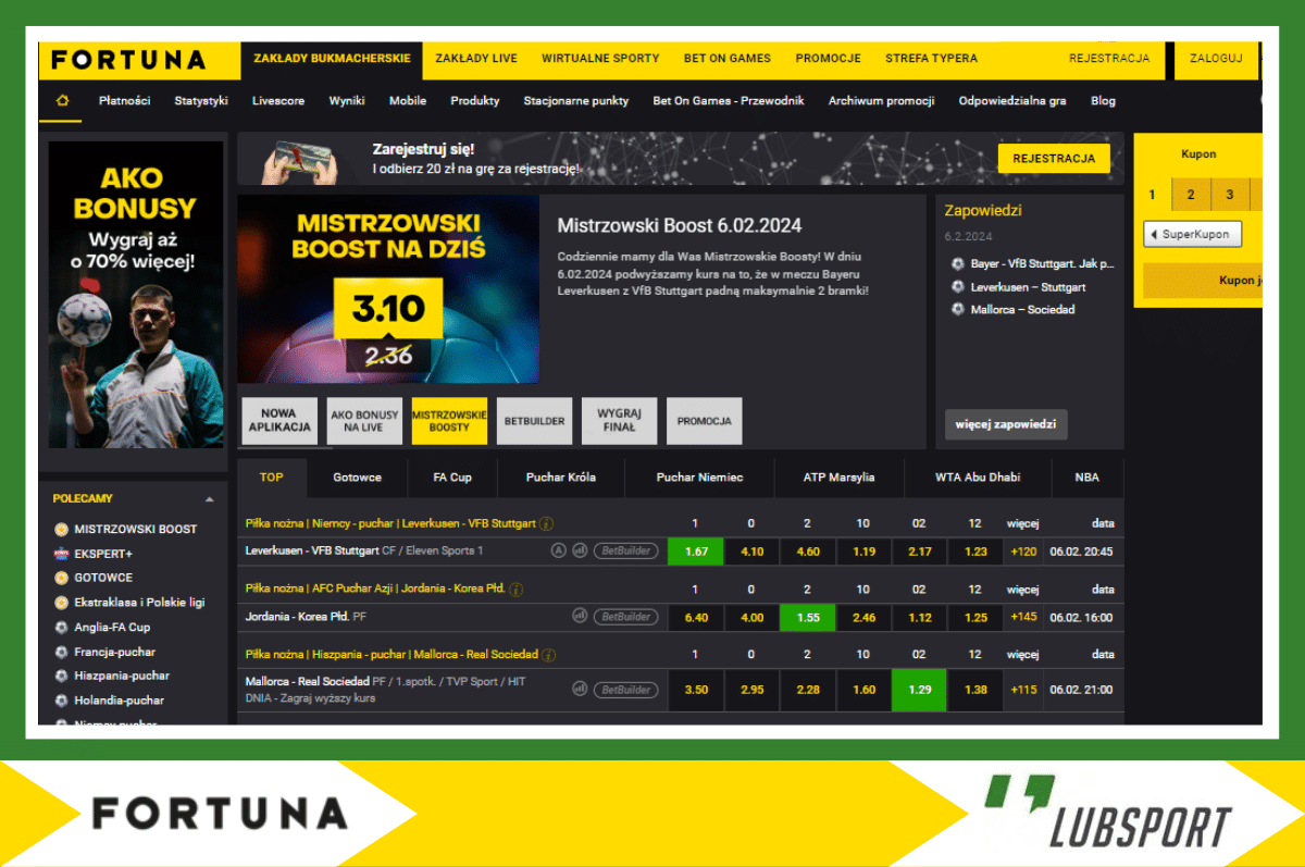 Fortuna Bonus Fortuna najstarszy, ale i jeden z najlepszych buków