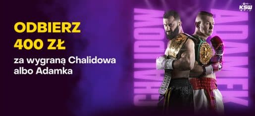 Khalidov - Adamek bonus 400 zł Fortuna