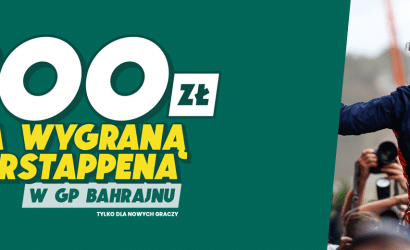 GP Bahrajnu F1 – 300 zł bonusu za wygraną Verstappena