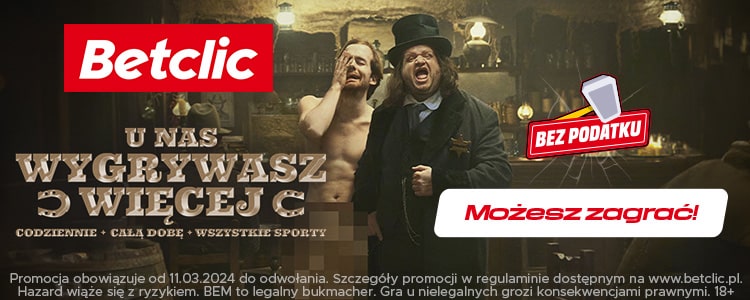 Betclic zakłady bez podatku