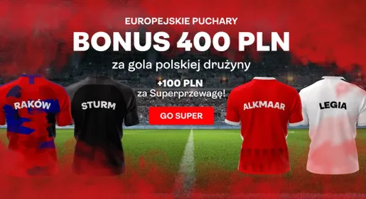BOnus 400 zł za gola polskiej drużyny superbet