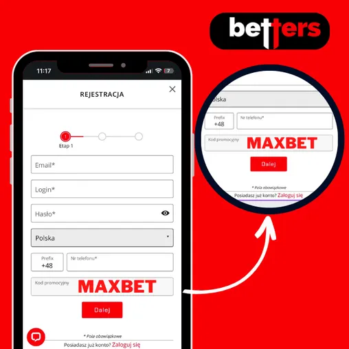 wpisać Betters kod promocyjny
