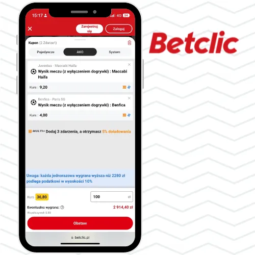 Jak postawić zakład w aplikacji Betclic