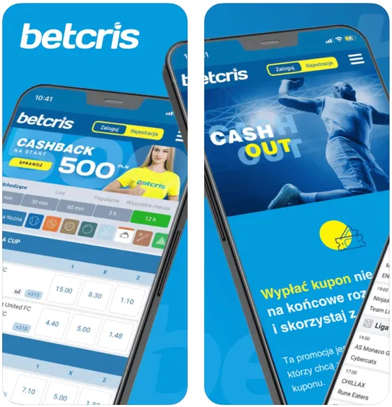 Betcris aplikacja na telefony komórkowe