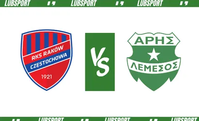 Rak&oacute;w Częstochowa &ndash; Aris Limassol typy i kursy (08.08.2023)