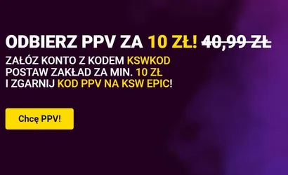 KSW Epic PPV za 10 zł. Odbierz voucher i oglądaj galę