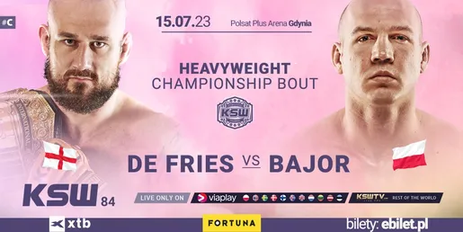 De Fries – Bajor kursy, typy i zakłady (KSW 84)