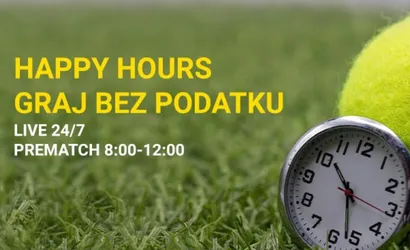 Fortuna Wimbledon 2022 wyjątkowa oferta Happy Hours na zakłady bez podatku!