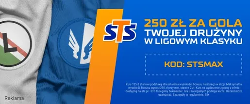 Legia – Lech bonus 250 zł za gola dowolnej drużyny