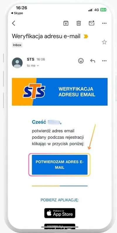 sts Rejestracja konta