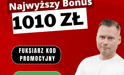 Fuksiarz kod promocyjny &ndash; Bonus 1010 zł