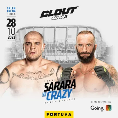 Kto wygrał walkę Sarara – Crazy? Wynik i skrót walki Clout MMA 2