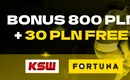 Fortuna KSW – zakłady, kursy i bonusy bukmacherskie na najbliższą galę