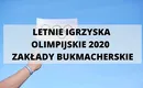 Letnie Igrzyska Olimpijskie 2020 – typy i kursy bukmacherskie