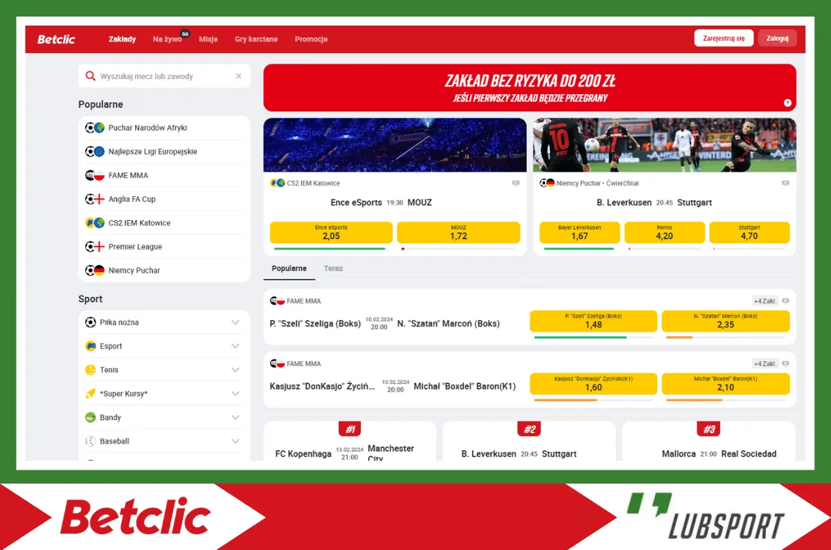 Betclic solidna europejska jakość