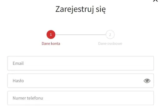 rejestracja z kodem promocyjnym Fuksiarz