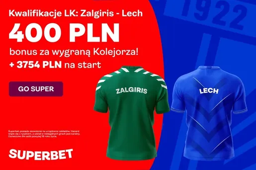 Żalgiris – Lech. Kurs 200.00 na wygraną Kolejorza!