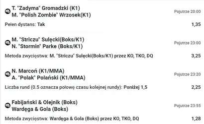 Typowanie Fame MMA Reborn – gram kupon z kursem 12.64