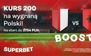 Polska – Albania kurs 200.00 na zwycięstwo biało-czerwonych