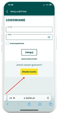 Betfan rejestracja z kodem