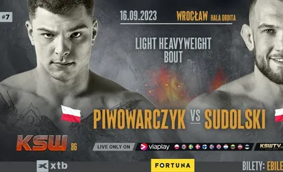 KSW 86: Damian Piwowarczyk zmierzy się z Łukaszem Sudolskim