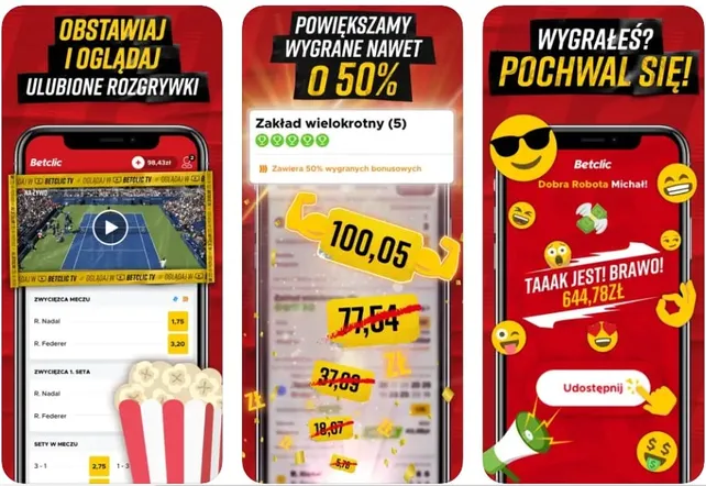 Betclic aplikacja mobilna