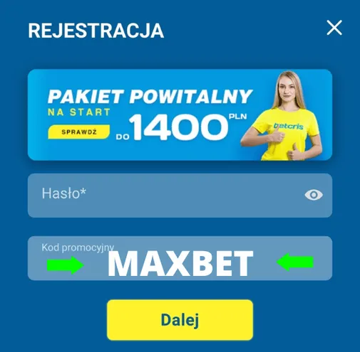 Kod promocyjny Betcris