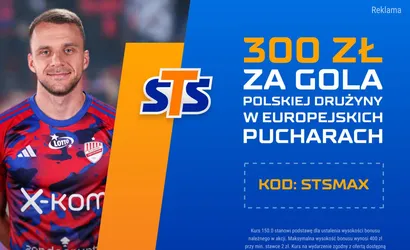 Europejskie puchary w STS: kurs 300.00 na gole Rakowa i Legii