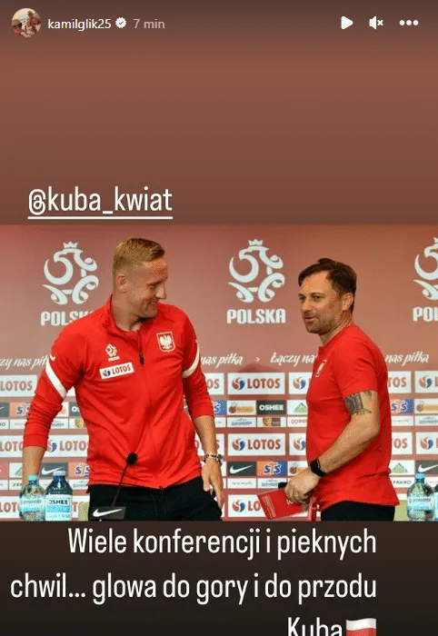 Kamil Glik żegna Jakuba Kwiatkowskiego