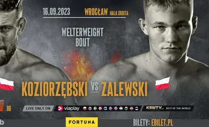 KSW 86: Kacper Koziorzębski zawalczy z Wiktorem Zalewskim