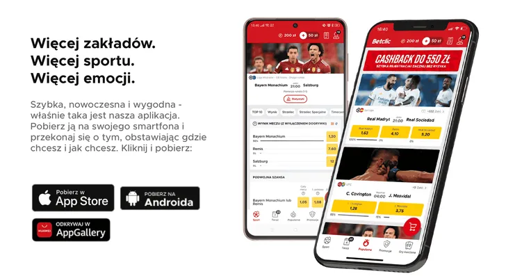 Aplikacja dla Android, iOS - SUPERBET