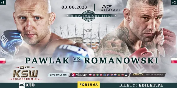Paweł Pawlak vs Tomasz Romanowski na gali XTB KSW Colosseum 2