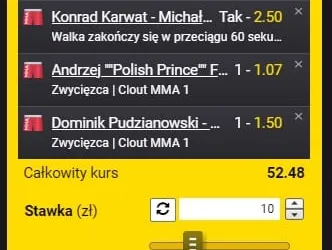 Clout MMA typy &ndash; nasz kupon z kursem 52.48!
