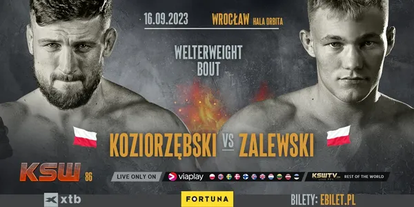 KSW 86: Kacper Koziorzębski zawalczy z Wiktorem Zalewskim