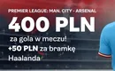Manchester City – Arsenal kurs 200.00 od Superbet na gola w meczu