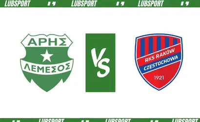 Aris &ndash; Rak&oacute;w Częstochowa typy i kursy (15.08.2023)